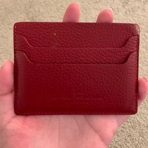 salvatore ferragamo red card holder